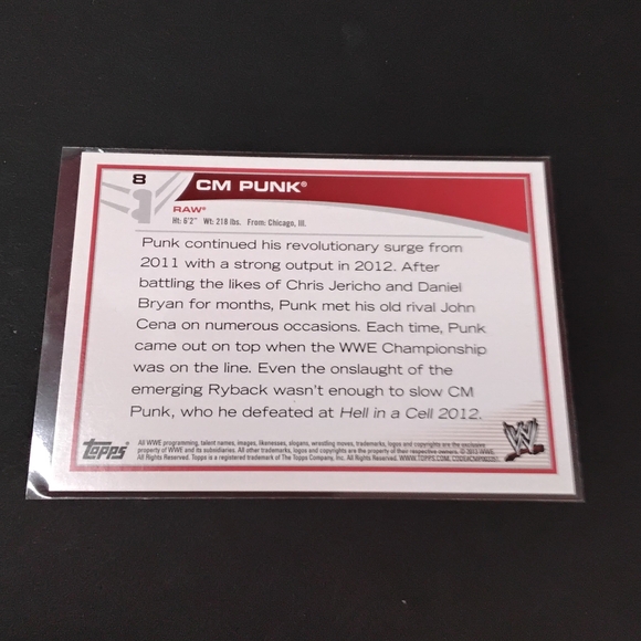 Topps Trading Card with Red and White Design - Picture 2 of 2